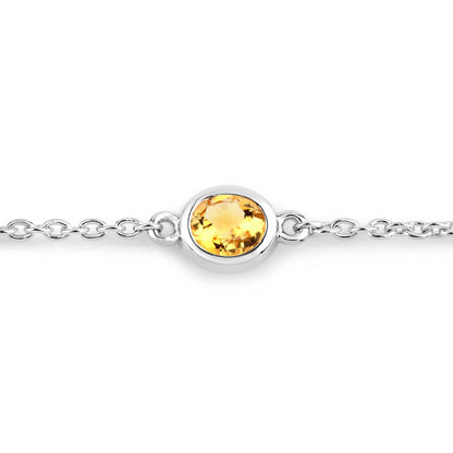 1.83 Carat Genuine Multi Stones .925 Sterling Silver Bracelet by Bids.com