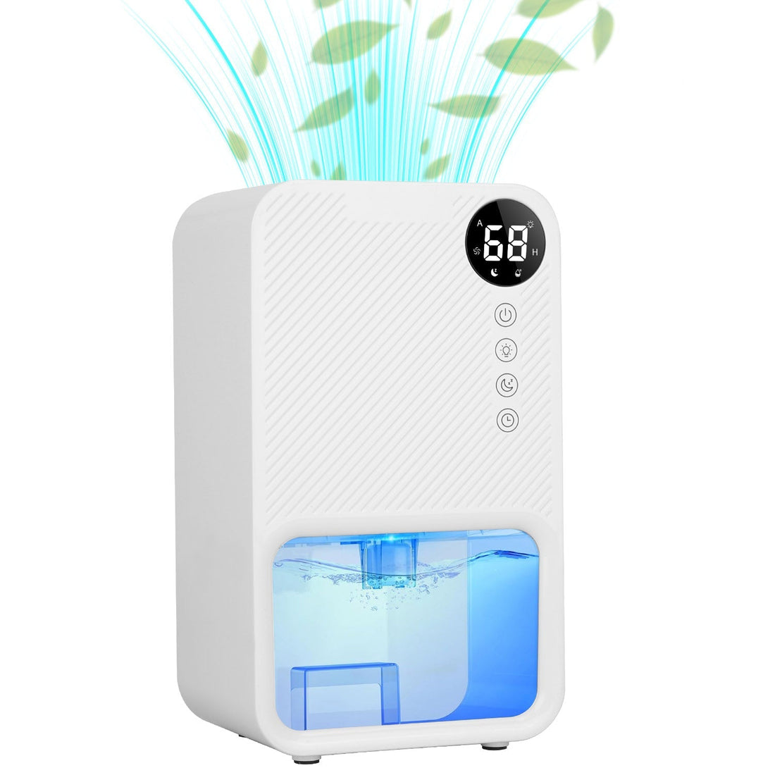 37.2OZ Dehumidifier Indoor Portable Small Dehumidifier with Sleep Mode 1-24H Timer 7-Color Lighting 950sq.ft Coverage Touch Control for Home Bathroom 