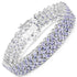 14.70 Carat Genuine Tanzanite .925 Sterling Silver Bracelet by Bids.com
