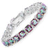 48.93 Carat Genuine Rainbow Quartz .925 Sterling Silver Bracelet by Bids.com