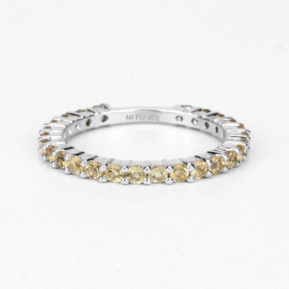 0.81 Carat Genuine Citrine .925 Sterling Silver Ring  DestGlow