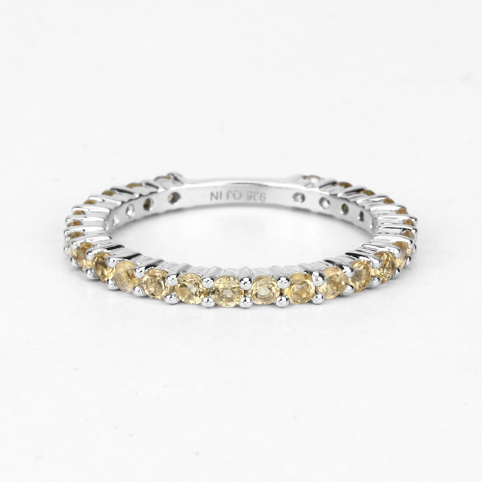 0.81 Carat Genuine Citrine .925 Sterling Silver Ring  DestGlow