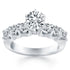 14k White Gold Shared Prong Diamond Engagement Ring by Bids.com
