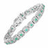 2.40 Carat Genuine Emerald .925 Sterling Silver Bracelet by Bids.com