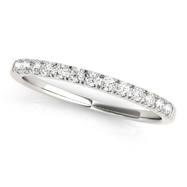 14k White Gold Timeless Diamond Wedding Ring (1/5 cttw) by Bids.com