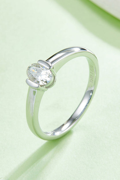Brilliant Round Cut Sparkala™ Platinum Over Pure Sterling Silver Solitaire Ring by Sparkala