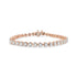 .925 Sterling Silver 1.0 Cttw Miracle Set Diamond Heart-Link 7" Tennis Bracelet (I-J Color, I2-I3 Clarity) by Bids.com