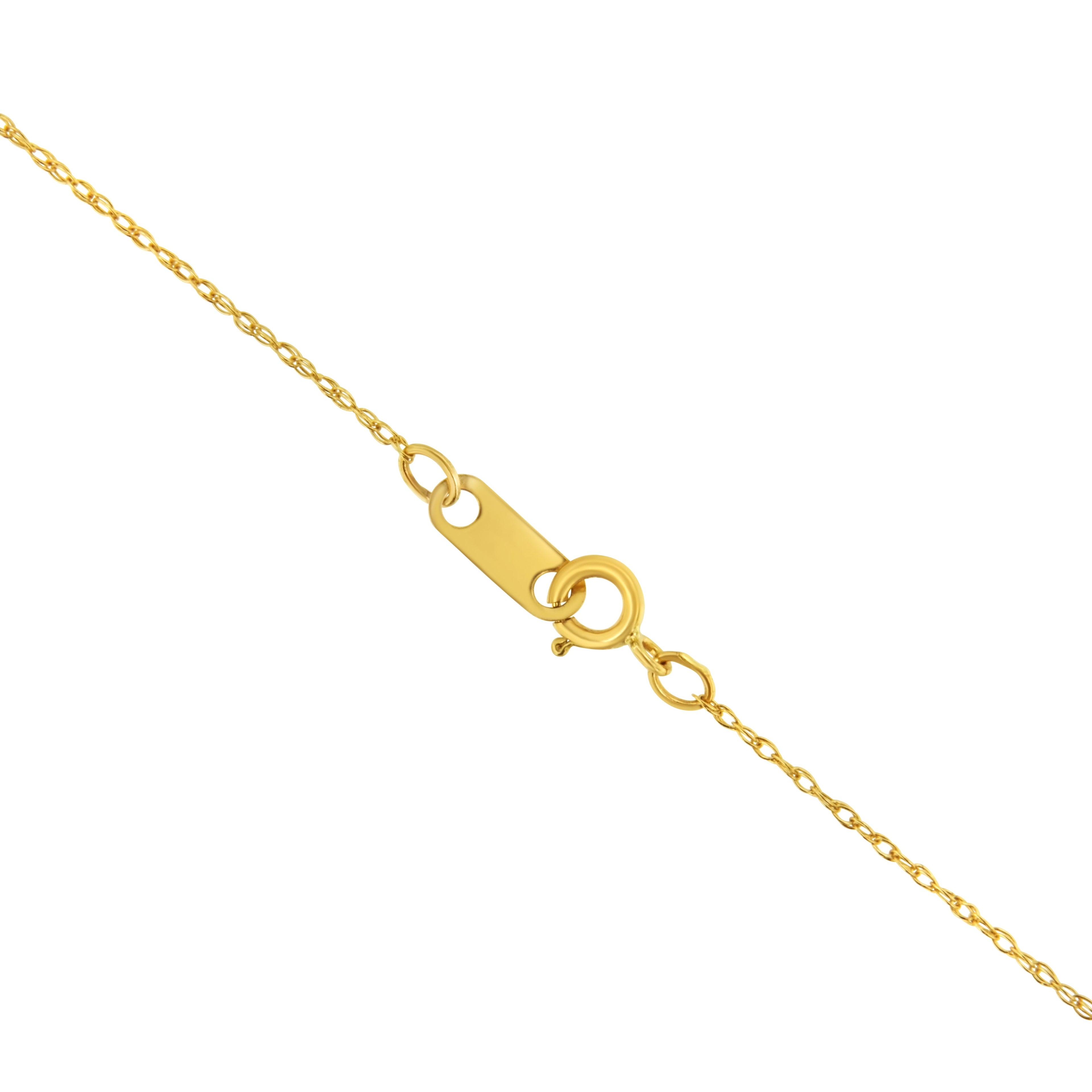 Solid 10K Yellow Gold 0.5mm Slim and Dainty Unisex 18" Rope Chain Necklace by Bids.com