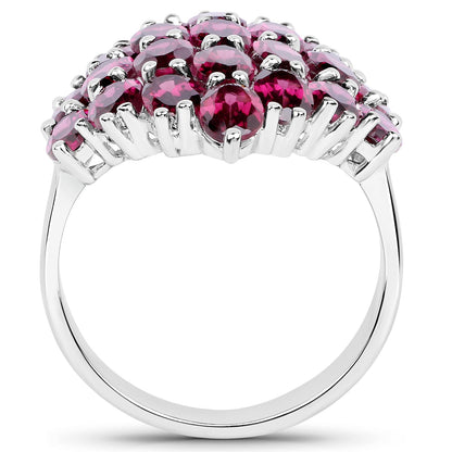 11.50 Carat Genuine Rhodolite .925 Sterling Silver Ring by Bids.com