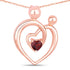 0.32 Carat Genuine Garnet .925 Sterling Silver Pendant by Bids.com