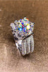 Adored 3 Carat Brilliant Round Cut Sparkala™ Three-Layer Ring by Sparkala