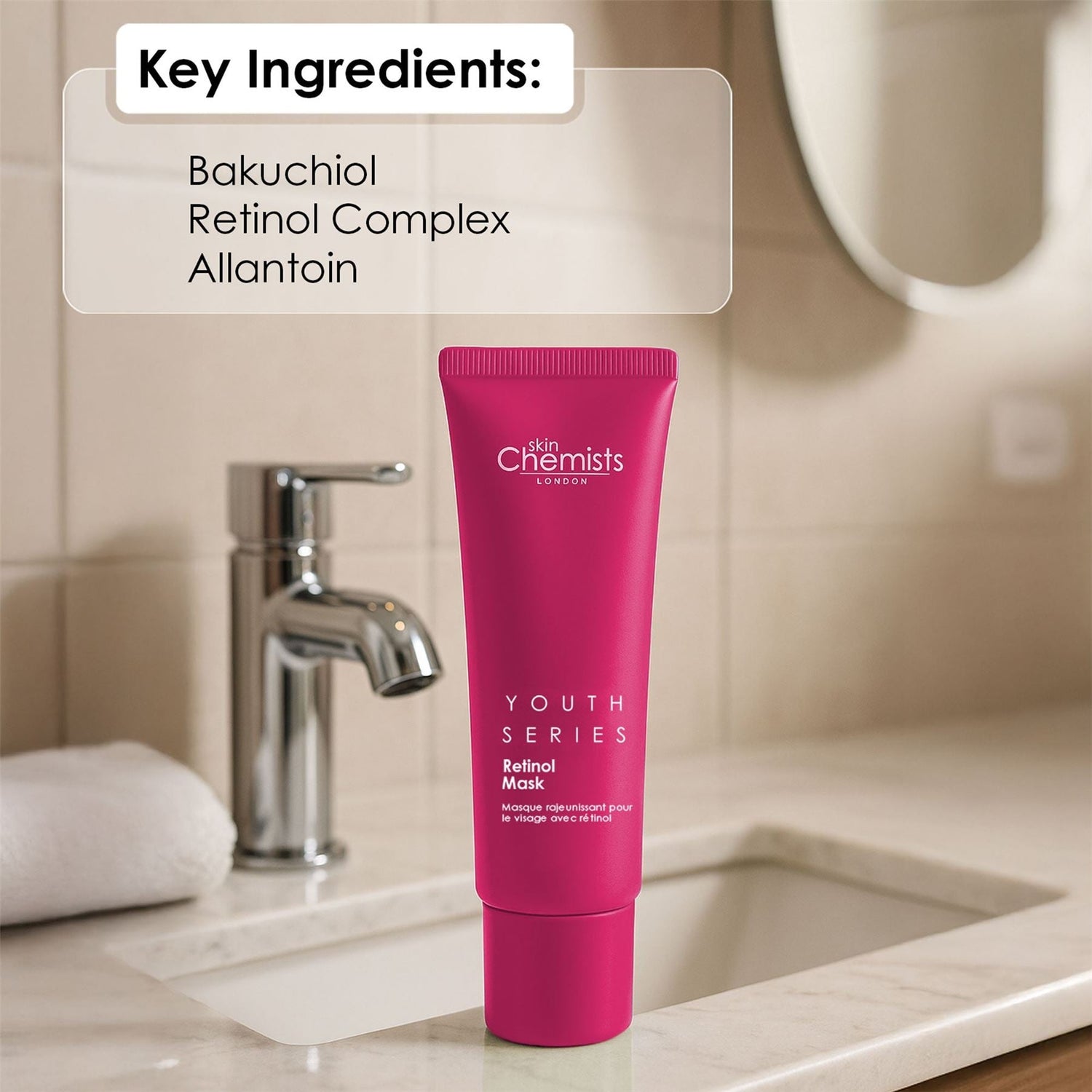 Retinol &amp; Bakuchiol Mask 50ml by skinChemists US