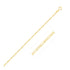14k Yellow Gold Figaro Anklet 1.5mm  DestGlow