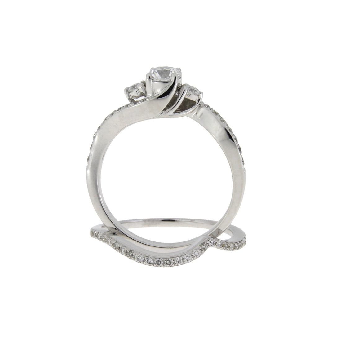 .70ct Diamond Engagement Ring Set 14KT White Gold by Bids.com