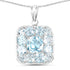 10.05 Carat Genuine Blue Topaz .925 Sterling Silver Pendant by Bids.com