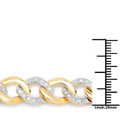 0.70 Carat Genuine White Diamond .925 Sterling Silver Bracelet by Bids.com