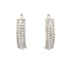 Natural 1.02ct Diamond Hoop Earrings 10KT White Gold by Bids.com