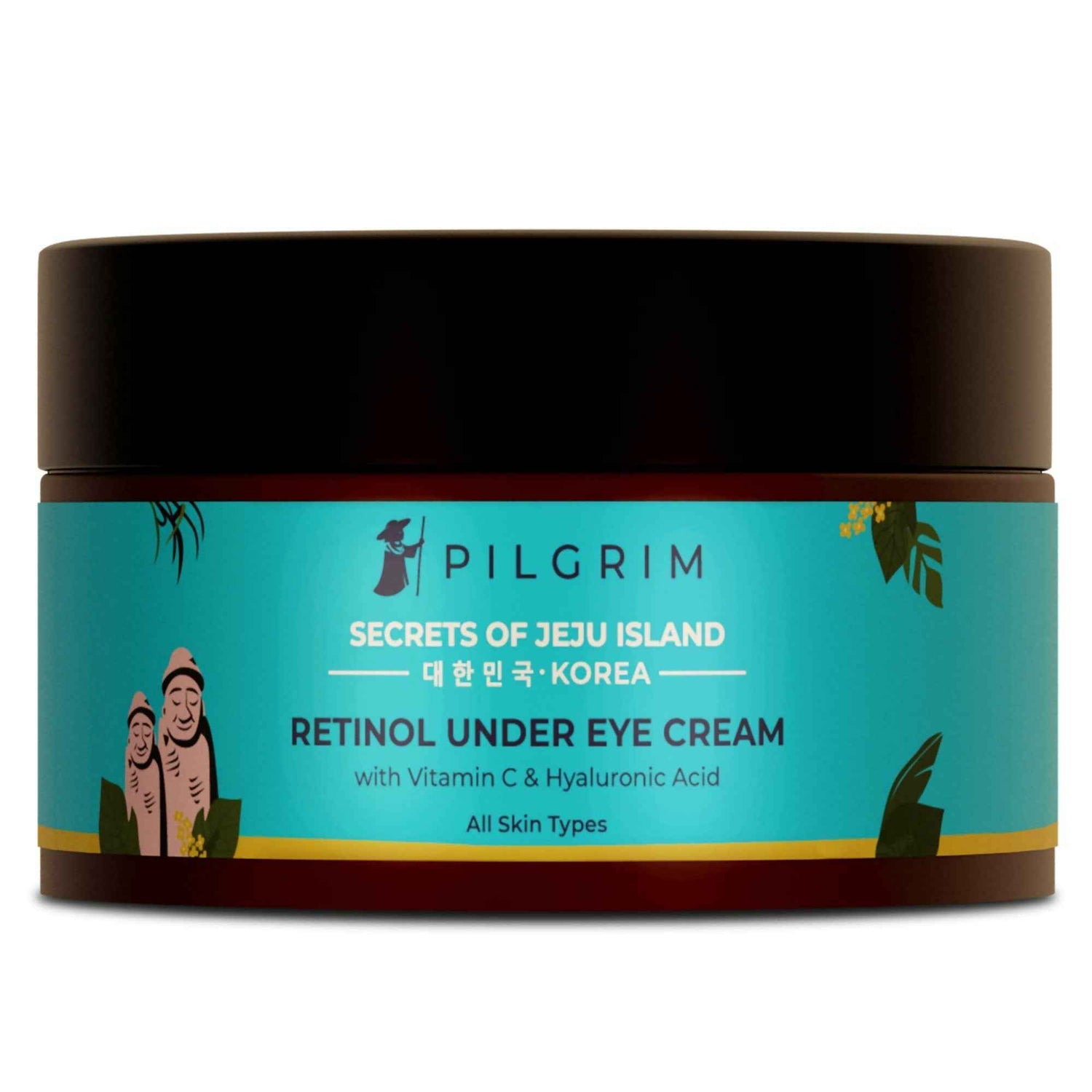 Pilgrim Korean Retinol Under Eye Cream with Vitamin C &amp; Hyaluronic Acid For Dark Circles, Puffiness &amp; Fine Lines