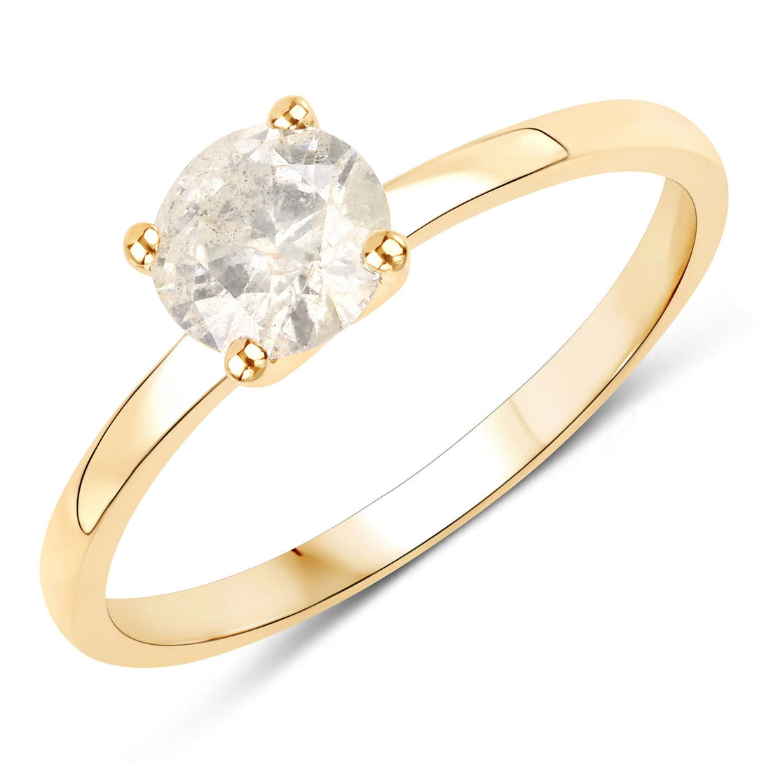 0.72 Carat Genuine LB Diamond 14K Yellow Gold Ring by Bids.com