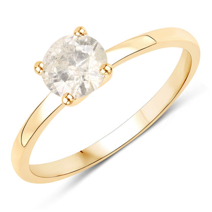 0.72 Carat Genuine LB Diamond 14K Yellow Gold Ring by Bids.com