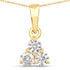 0.33 Carat Genuine Lab Grown Diamond 14K Yellow Gold Pendant by Bids.com
