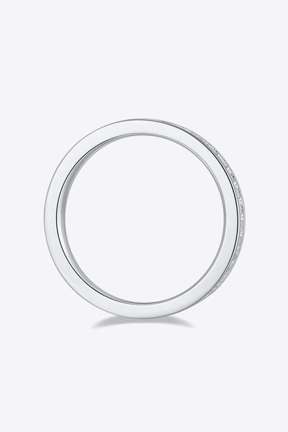 Unexplained Words Sparkala™ Eternity Ring (Platinum Over Pure Sterling Silver) by Sparkala