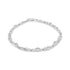 .925 Sterling Silver Prong Set Diamond Accent Curved Spiral Link Bracelet (I-J Color, I3 Clarity) - 7.25" by Bids.com