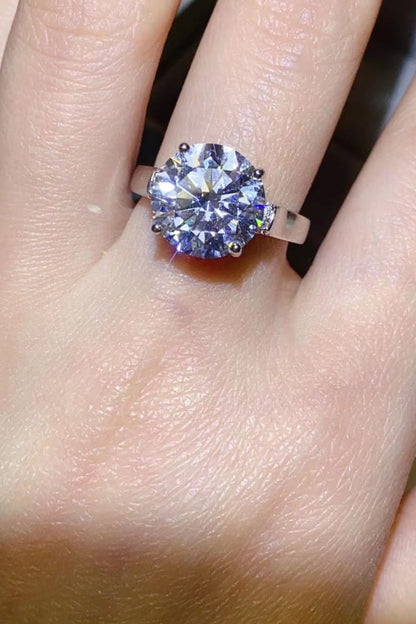 5 Carat Brilliant Round Cut Sparkala™ Platinum-Plated Ring by Sparkala