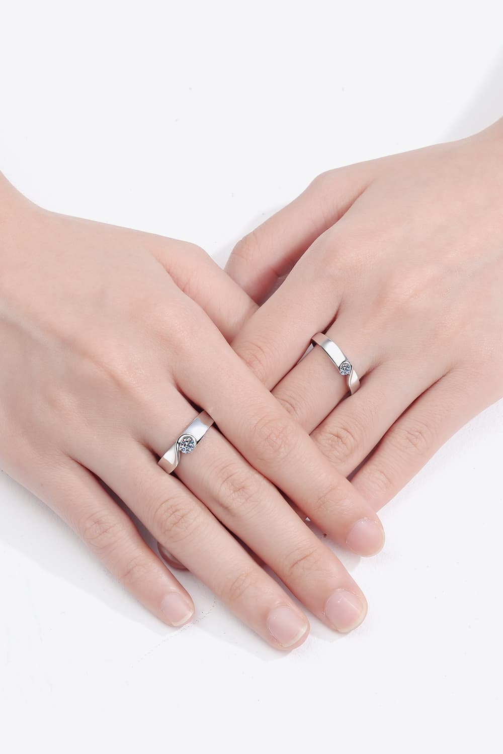 Sparkala™ Rhodium-Plated Inlaid Swirl Ring by Sparkala