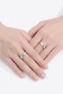 Sparkala™ Rhodium-Plated Inlaid Swirl Ring by Sparkala