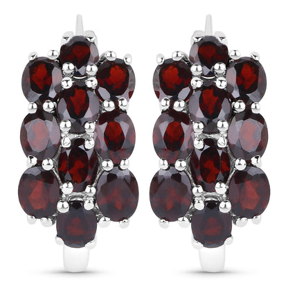 10.40 Carat Genuine Garnet .925 Sterling Silver 3 Piece Jewelry Set (Ring, Earrings, and Pendant w/ Chain) by Bids.com