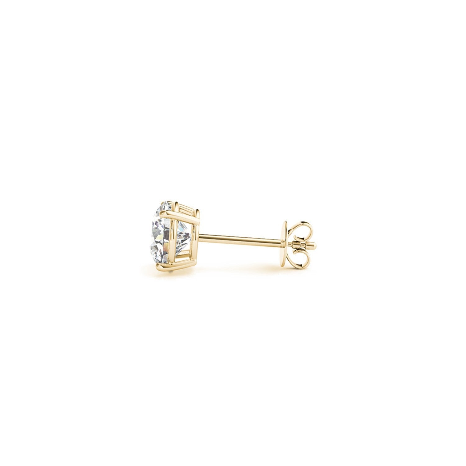 1 1/2 cttw Certified IGI Lab Grown Round Diamond Stud Earrings 14k Yellow Gold (G/VS2) by Bids.com