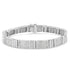 14K White Gold 7.0 Cttw Princess Cut Diamond 7" Alternating Vertical and Horizontal Rectangular Link Tennis Bracelet (H-I Color, SI2-I1 Clarity) by Bids.com
