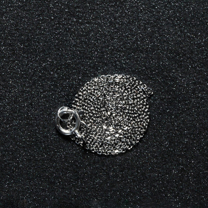 14k White Gold Diamond Cut Cable Link Chain 0.7mm by Bids.com