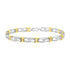 10k Yellow Gold Plated Sterling Silver 1/4 cttw Diamond Infinity and X Link Bracelet (I-J Clarity, I2-I3 Color) - Size 7.25" by Bids.com