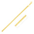 4.0mm 14k Yellow Gold Solid Diamond Cut Round Franco Bracelet by Bids.com