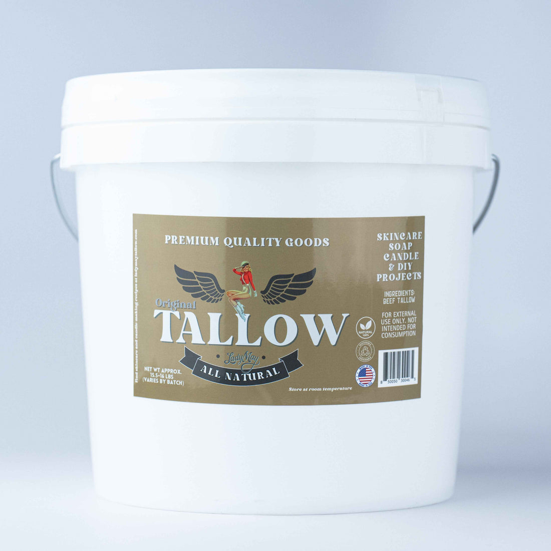 Bulk Grass-Fed Beef Tallow for Soap, Skincare &amp; Candles | 2,8,16 lbs | Maker-Proven Quality