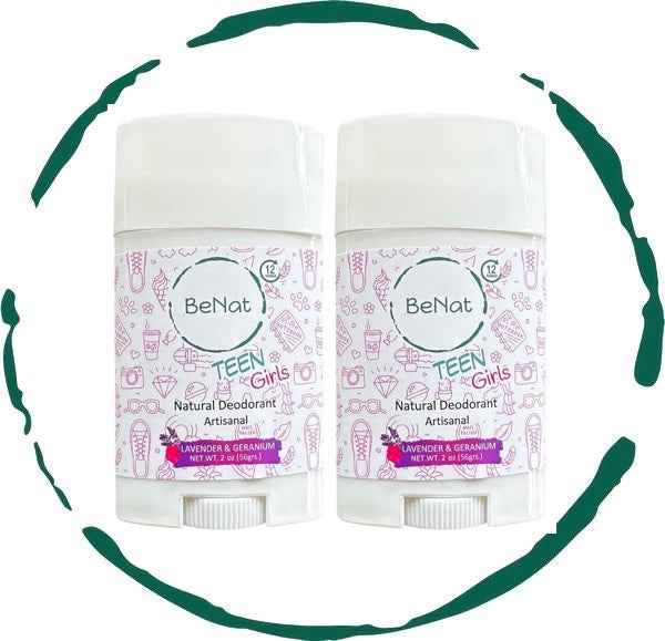 2-Pack all-Natural Deodorants for Kids &amp; Teens