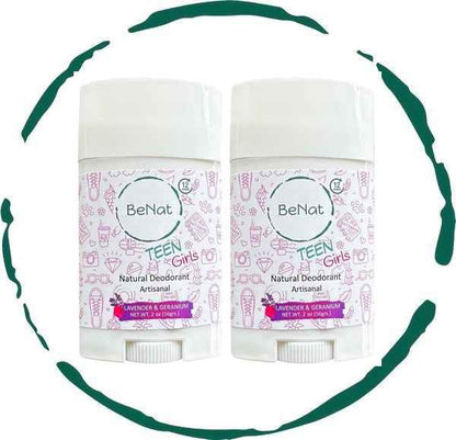 2-Pack all-Natural Deodorants for Kids &amp; Teens