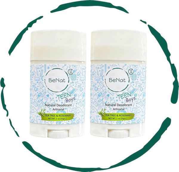 2-Pack all-Natural Deodorants for Kids &amp; Teens