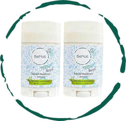 2-Pack all-Natural Deodorants for Kids &amp; Teens