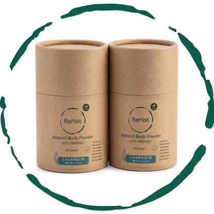 2-Pack Talc-Free Natural Body And Deodorant Powder  DestGlow
