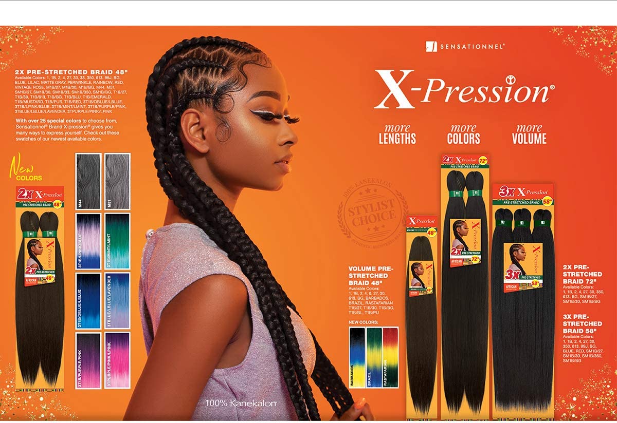 X-Pression 2X Braiding Hair 72 in