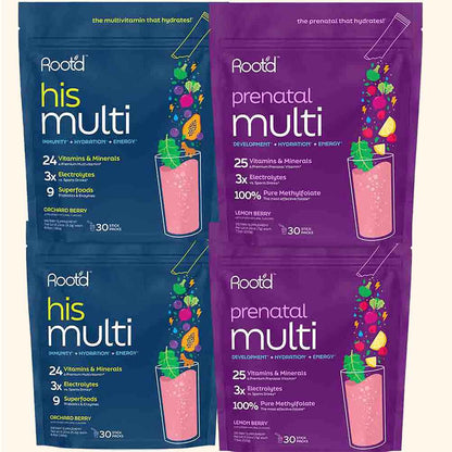 Growing Together Bundle - The Hydrating Multivitamin - For Future Mom &amp; Dad