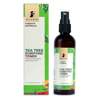 Pilgrim Tea Tree &amp; 2% Niacinamide Face Toner For Oily Skin, Acne &amp; Blemish Prone Skin, Pore Cleansing &amp; Glowing Skin