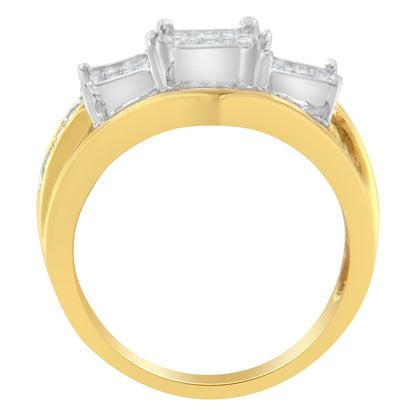 10KT Two-Toned Gold Diamond Ring (1 cttw, H-I Color, SI1-SI2 Clarity) by Bids.com
