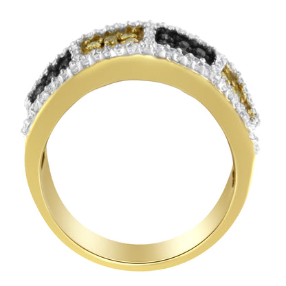 14KT Yellow Gold Champagne, Yellow and Round Diamond Band Ring (1 1/2 cttw, H-I Color, I1-I2 Clarity) by Bids.com
