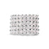14k White Gold 4.0 Cttw Diamond 5 Row Ring Band (I-J Color, I1-I2 Clarity) - Ring Size 7 by Bids.com