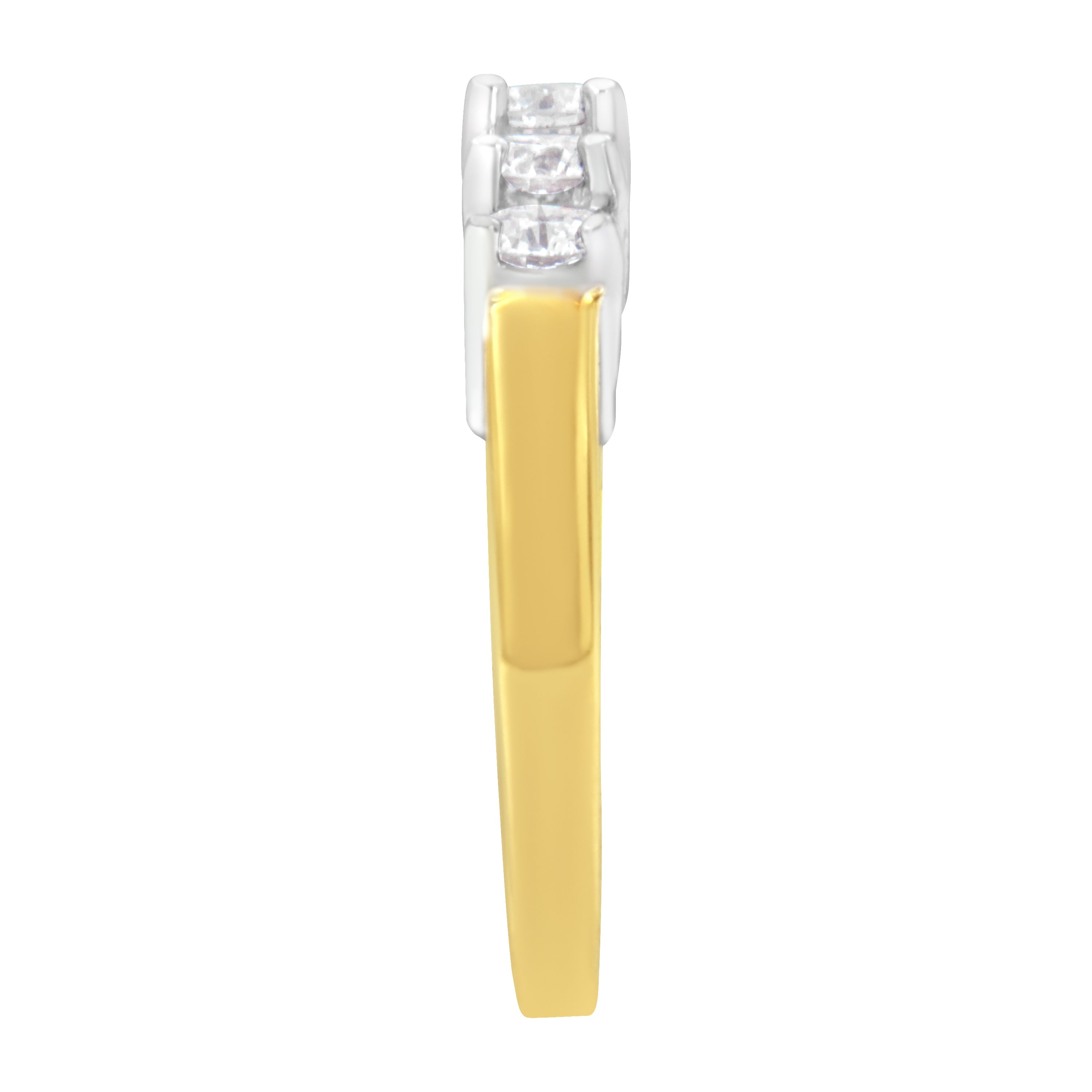 14KT Two Toned Gold 5 Stone Diamond Ring (1 cttw, H-I Color, SI1-SI2 Clarity) by Bids.com