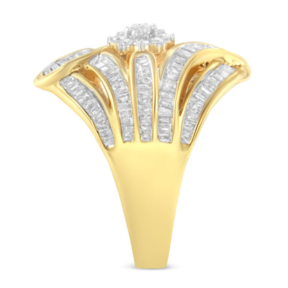 10K Yellow Gold Diamond Ring (1 Cttw, I-J Color, I2-I3 Clarity) - Size 7 by Bids.com